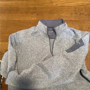 Arc'teryx Men's Heathered Gray Zip-Up Sweater